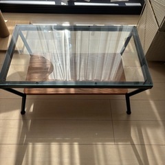 フランフランガラステーブルの画像