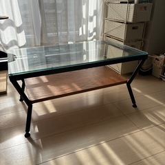 フランフランガラステーブルの画像