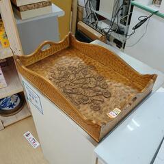 お盆☆大きいサイズ☆細工彫、野菊、木製【こちらは店舗です。浜村鹿...