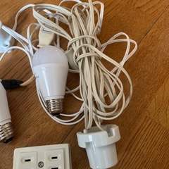 LEDライト　配線　スイッチ　コンセントの画像