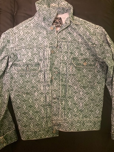 EVISU 水色　家紋　デニムジャケット 40 エヴィス　11/4まで