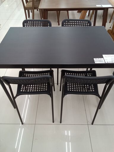 ★ジモティ割あり★ IKEA ダイニングテーブルセット ブラック H75×D67×W110.5 クリーニング済み HJ4922