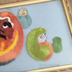 イラスト　オリジナル　額縁　だるま　額装の画像