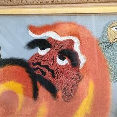 イラスト　オリジナル　額縁　だるま　額装の画像