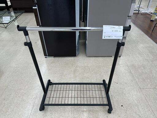 ★ジモティ割あり★  ハンガーラック 黒 H92.5×D41×W79 クリーニング済み TJ9549