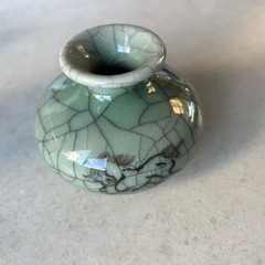 相馬焼 竹鳳 花瓶 