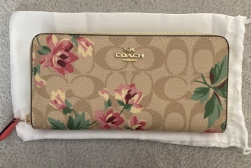 【COACH】レディース　長財布　ラウンドファスナー