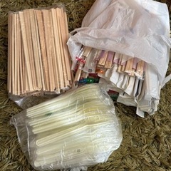 割り箸や使い捨て用スプーン&フォークまとめて
