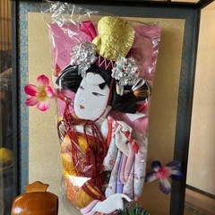 美品　飾り羽子板　ケース、オルゴール付きの画像