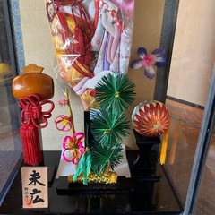 美品　飾り羽子板　ケース、オルゴール付きの画像