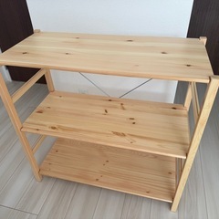 【無印良品】パイン材ユニットシェルフ・８６ｃｍ幅・
小