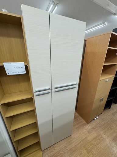 ★ジモティ割あり★  収納棚 ホワイト H180×W59×D41 クリーニング済み KJ6780