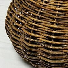 ★百貨店購入★ かご・花かご（大）籐 ラタン 植木鉢 バスケットの画像