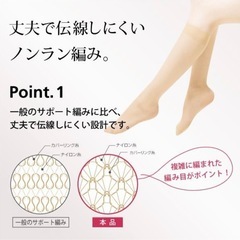 膝下丈ストッキング10足入り
22-25cm　の画像