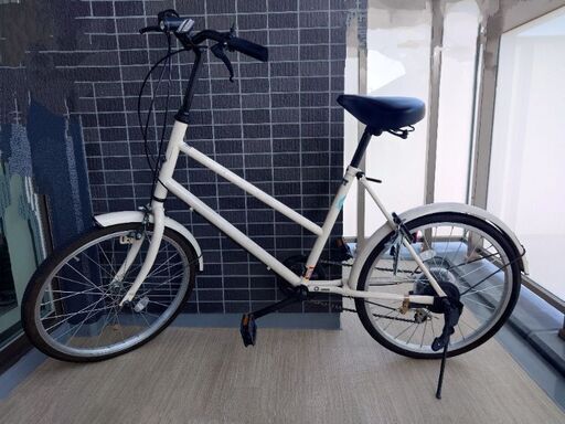 自転車　ミニベロ　Cream Mini　BAA206-O 20インチ 外装6段変速 使用年数1年未満
