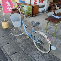 自転車☆maruishi☆CURL☆24インチ☆シルバー＆ブルー...