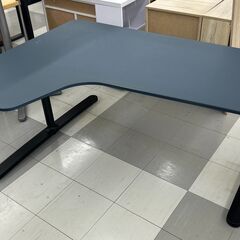 ★ジモティ割あり★ IKEA L字デスク ブラック H66×D1...