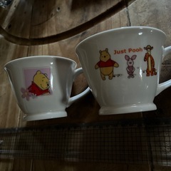 プーさん　コーヒーカップ2個セット