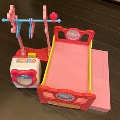 メルちゃん　ベッド　洗濯機　物干し竿　　
