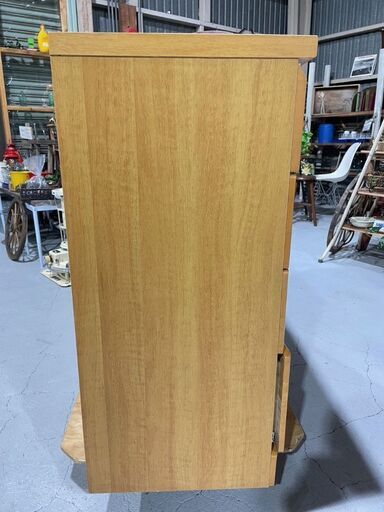 ★ ローチェスト ★ ローチェスト 木目調 W119.5㎝ ４段 ブラウン ナチュラル タンス 衣類収納 美品