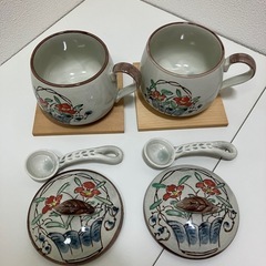 USED ペア茶碗蒸しの器の画像