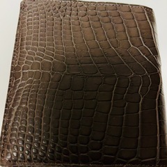SATOLI クロコダイルレザー 二つ折り財布の画像