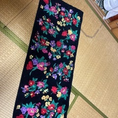 花柄　マット
