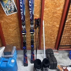 スキー3点セット！サロモンデモスキー163cm