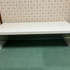ホワイトテーブル❤️ツヤ仕上げ❤️ガラス
