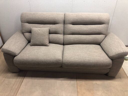 極美品  ニトリ　2人掛け布張りソファ　Nポケット　A12  2023年購入【糸島市内 送料無料】48270-0
