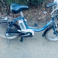 3 ヤマハ新機種電動アシスト自転車pas 20インチ　ブルーアル...