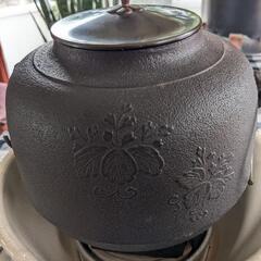 茶道 野々田式風炉型電熱器 白さつま 釜と一式