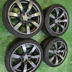 R35純正ホイール　10.5j　+25　4本通し