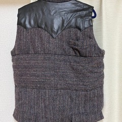 Harris Tweed ハリスツイード ダウンベストの画像