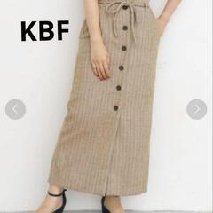 KBFフロントボタンストライプスカート フリーサイズ
