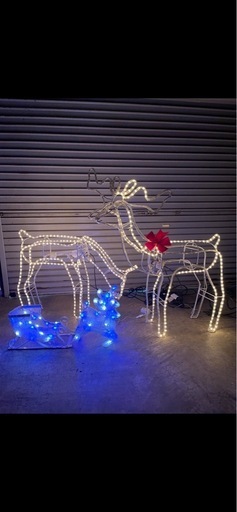クリスマス　トナカイ　電飾　首振り