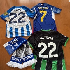 サッカー日本代表　ブライトン三笘薫選手ユニホームセット
