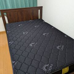 【取引済】IKEA セミダブルベッドフレーム　すのこ　高反発マッ...