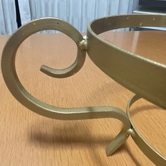 美品　　ガラスボウル　（大）　足台付き　花器　フルーツなど
の画像