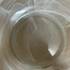 美品　　ガラスボウル　（大）　足台付き　花器　フルーツなど
の画像