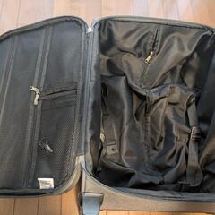キャリーケース　布製 　グレーの画像