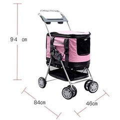 犬用 PETCOMER キャリーバッグ ベビーカー 小型犬 ペットバギー　多頭　ペットの画像