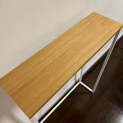 【お譲り決定】YAMAZAKI/山崎実業コンソールテーブル　白  の画像