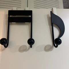 音符の鴨居フック♫2個セット