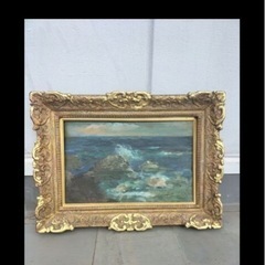 最終処分価格！早逝の明治の天才画家 青木繫の12号油彩