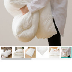 ほぼ未使用　ニトリ　完全2層式　ホテルスタイル掛布団　ダブル(Nホテルセレクト D)の画像