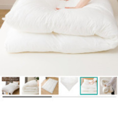 ほぼ未使用　ニトリ　完全2層式　ホテルスタイル掛布団　ダブル(Nホテルセレクト D)の画像