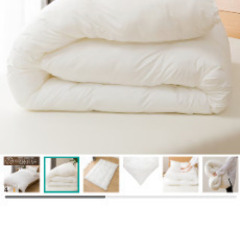 ほぼ未使用　ニトリ　完全2層式　ホテルスタイル掛布団　ダブル(Nホテルセレクト D)の画像