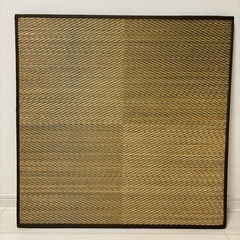 ユニット畳 82×82cmチェックブラウン　半畳