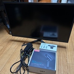 27インチ4Kモニター、ウェブカメラ、マイクのセット